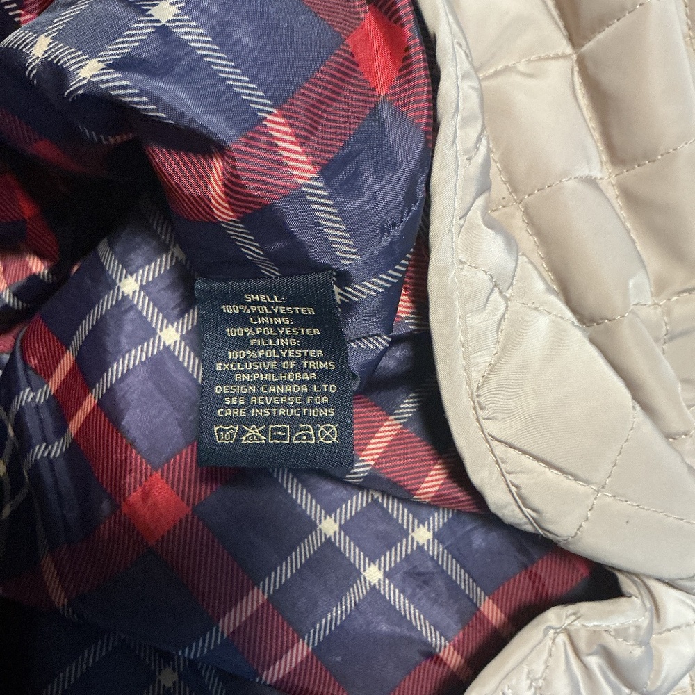 British Khaki Quilted Women’s Short Coats Beige Large (b2) - Picture 5 of 6
